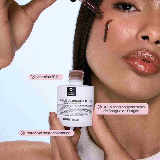 S&eacute;rum Facial Sangue de Drag&atilde;o e Copa&iacute;ba +Vit B12 Q.Basis